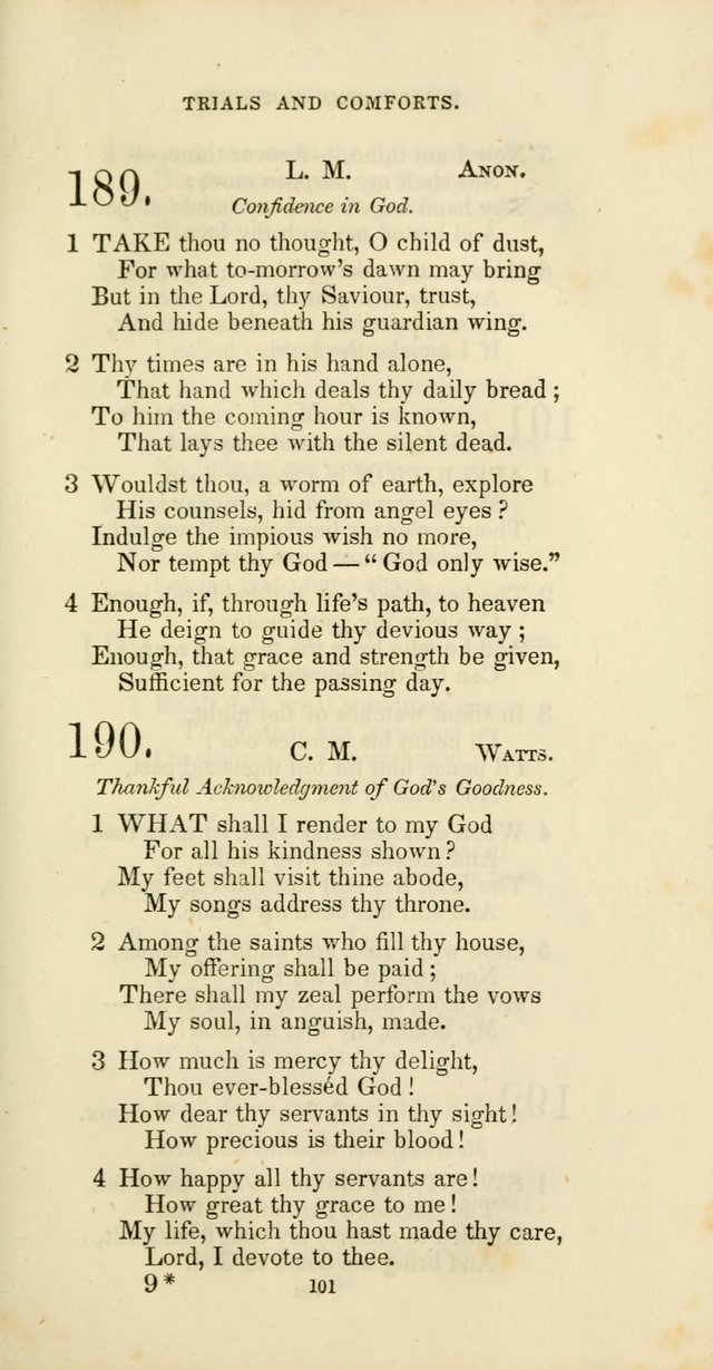 The Social Psalmist: a new selection of hymns for conference meetings and family worship page 101