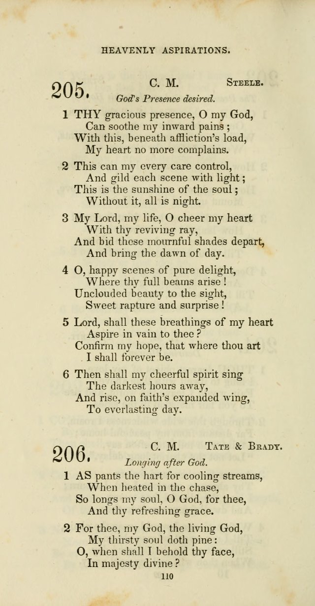The Social Psalmist: a new selection of hymns for conference meetings and family worship page 110