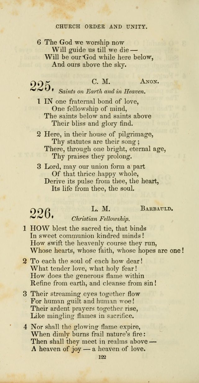 The Social Psalmist: a new selection of hymns for conference meetings and family worship page 122