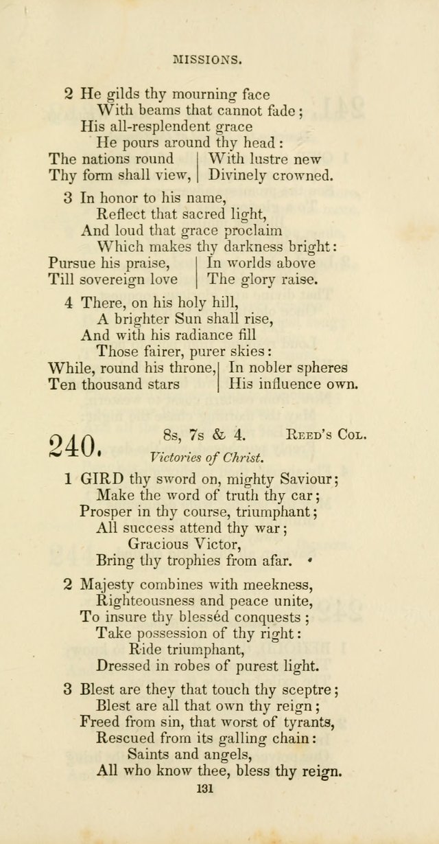 The Social Psalmist: a new selection of hymns for conference meetings and family worship page 131