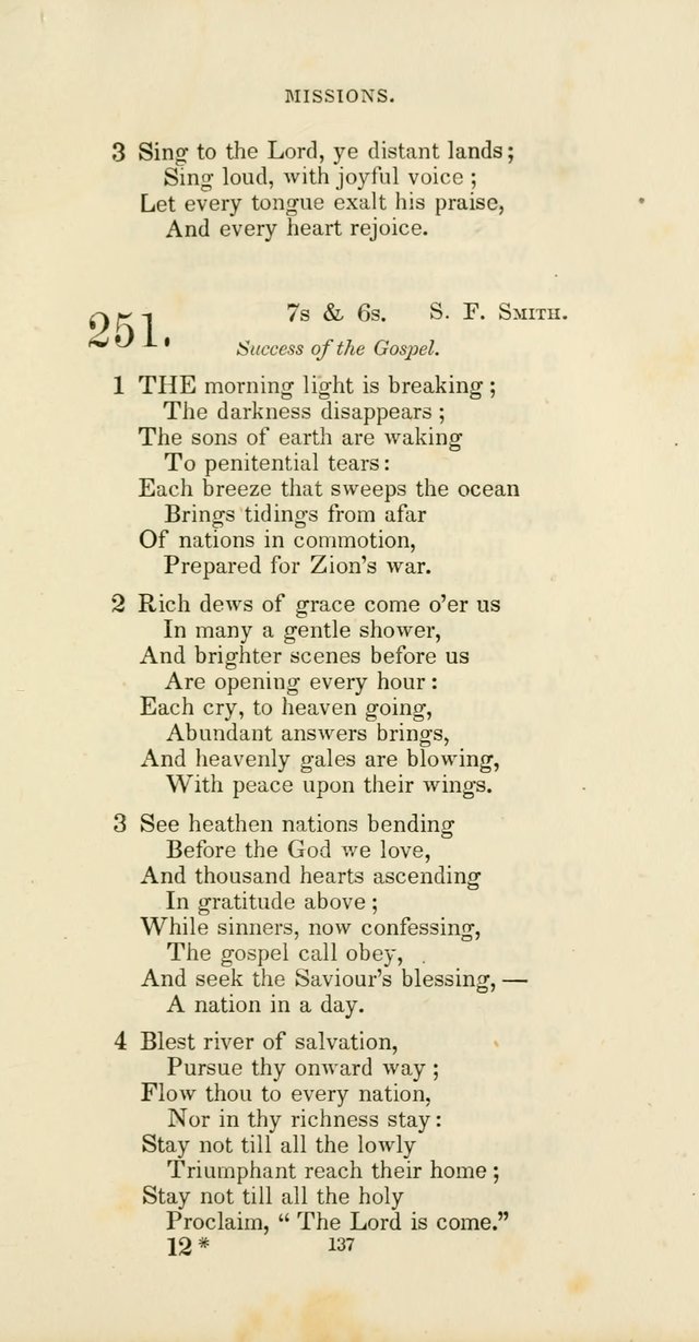The Social Psalmist: a new selection of hymns for conference meetings and family worship page 137