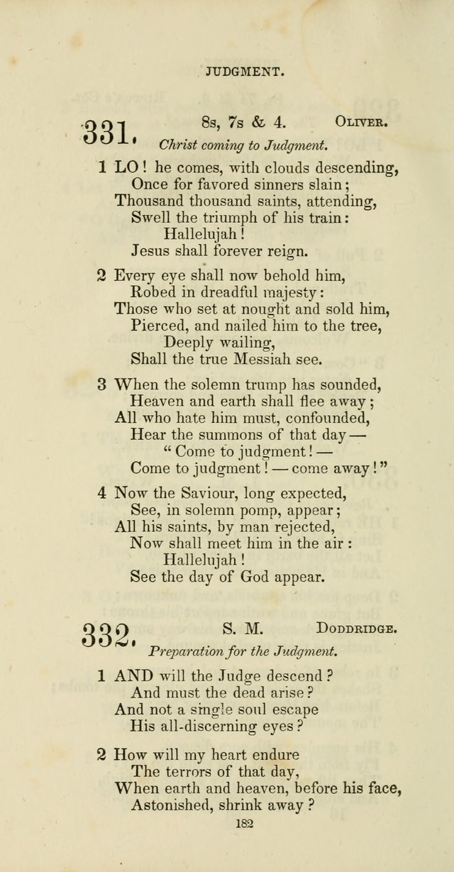 The Social Psalmist: a new selection of hymns for conference meetings and family worship page 182