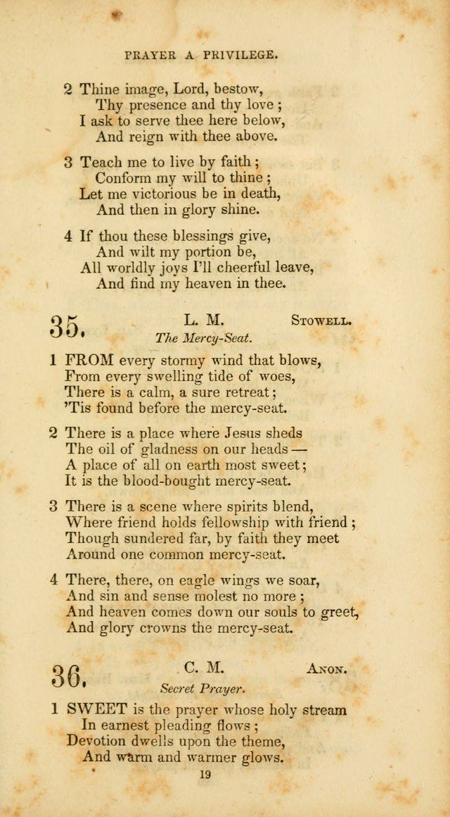 The Social Psalmist: a new selection of hymns for conference meetings and family worship page 19