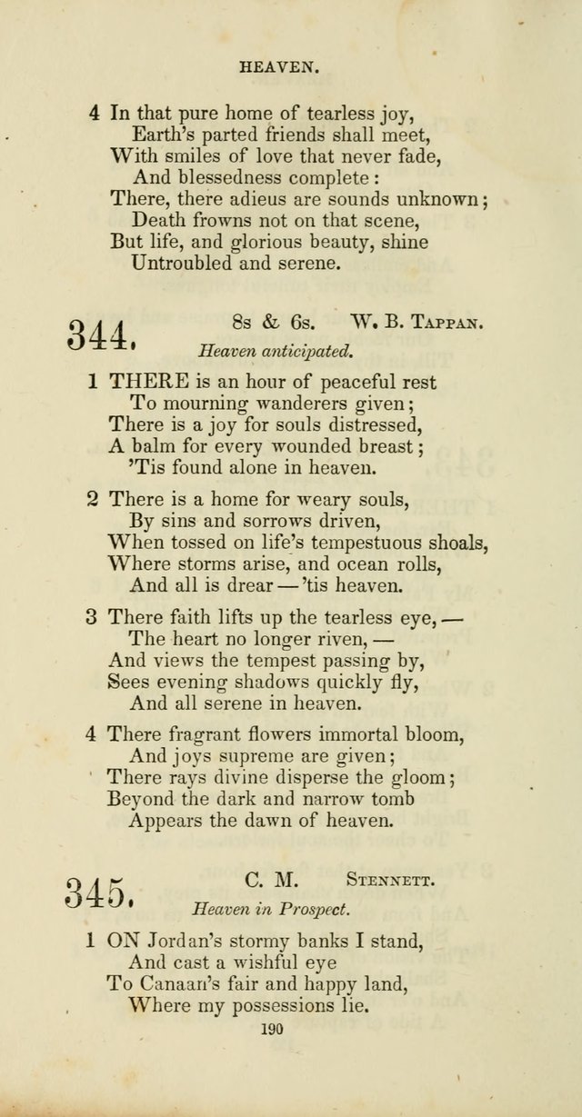 The Social Psalmist: a new selection of hymns for conference meetings and family worship page 190