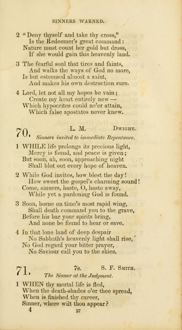 The Social Psalmist: a new selection of hymns for conference meetings and family worship page 37