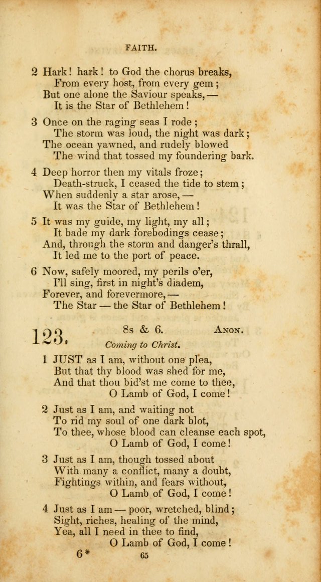 The Social Psalmist: a new selection of hymns for conference meetings and family worship page 65