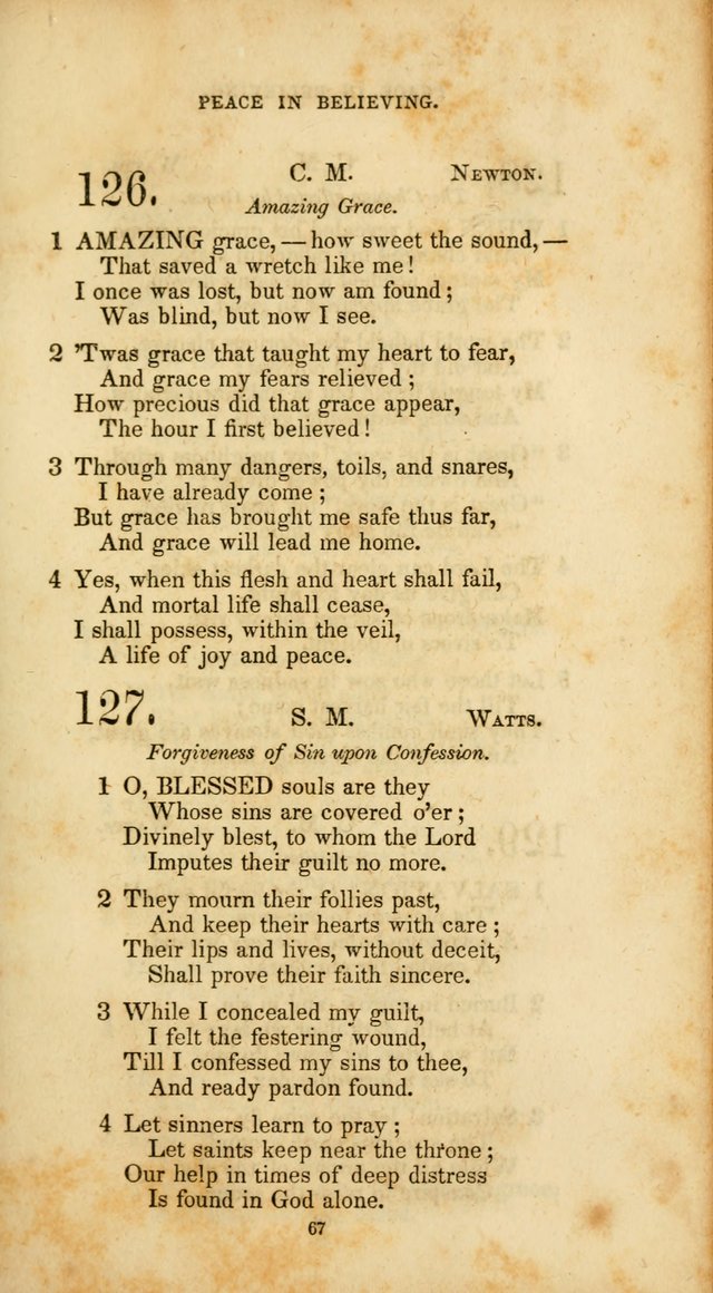 The Social Psalmist: a new selection of hymns for conference meetings and family worship page 67