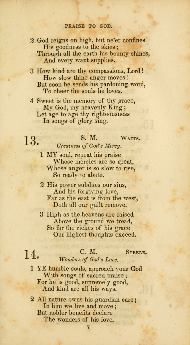 The Social Psalmist: a new selection of hymns for conference meetings and family worship page 7
