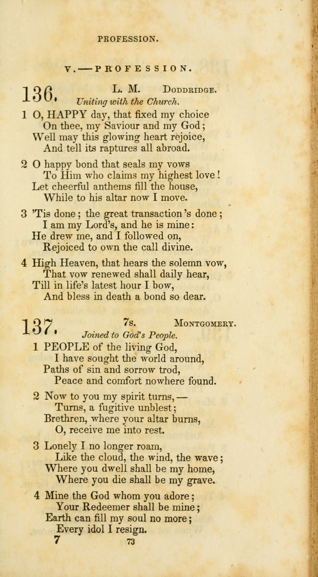 The Social Psalmist: a new selection of hymns for conference meetings and family worship page 73