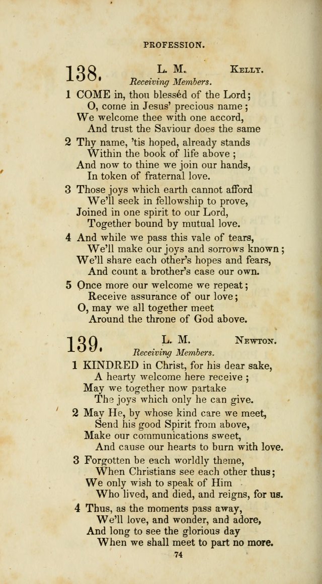 The Social Psalmist: a new selection of hymns for conference meetings and family worship page 74