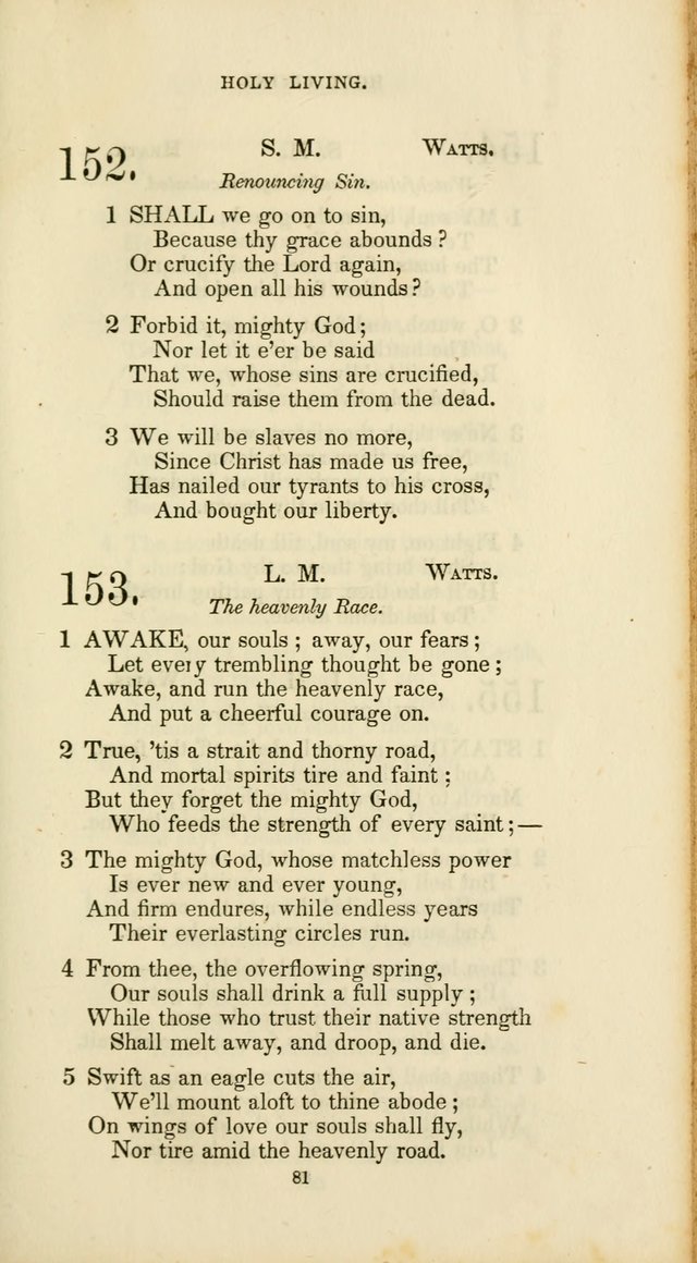 The Social Psalmist: a new selection of hymns for conference meetings and family worship page 81