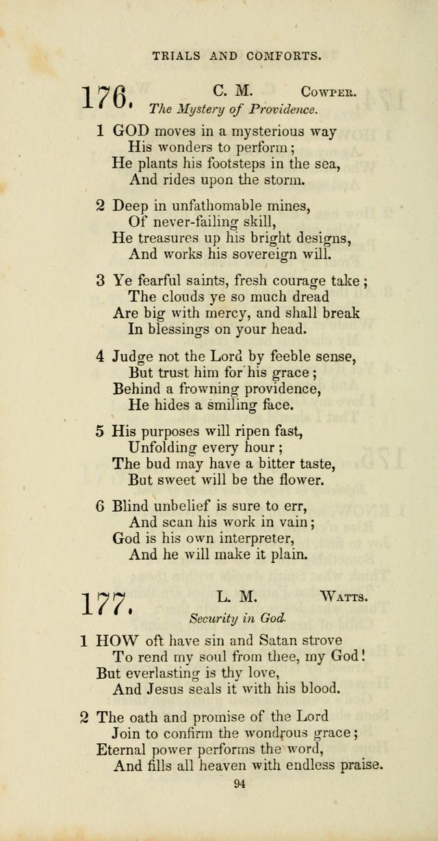 The Social Psalmist: a new selection of hymns for conference meetings and family worship page 94
