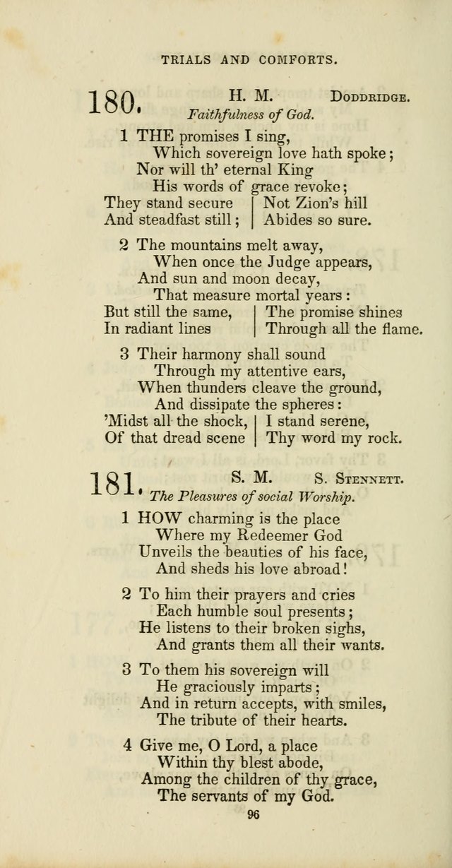 The Social Psalmist: a new selection of hymns for conference meetings and family worship page 96