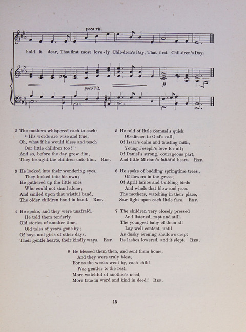 Song and Play for Children: for Sunday and weekday use page 13