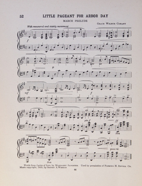 Song and Play for Children: for Sunday and weekday use page 44