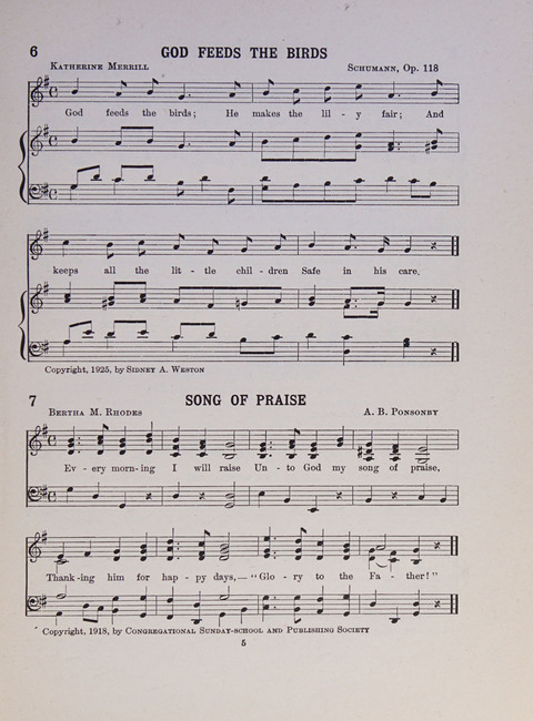 Song and Play for Children: for Sunday and weekday use page 5