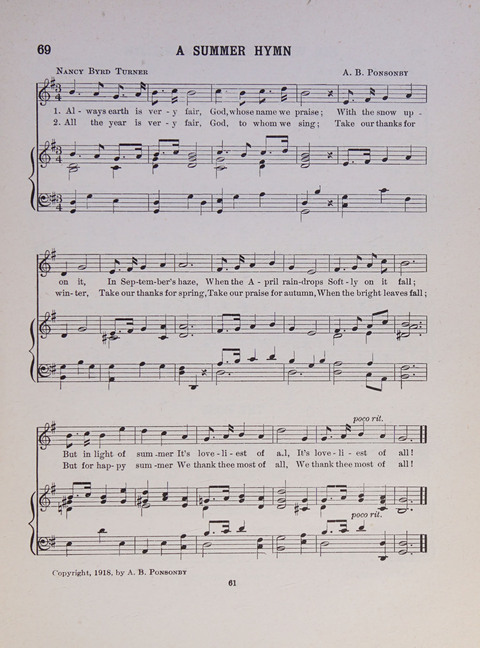 Song and Play for Children: for Sunday and weekday use page 61