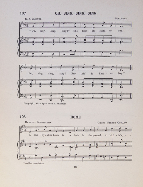 Song and Play for Children: for Sunday and weekday use page 82