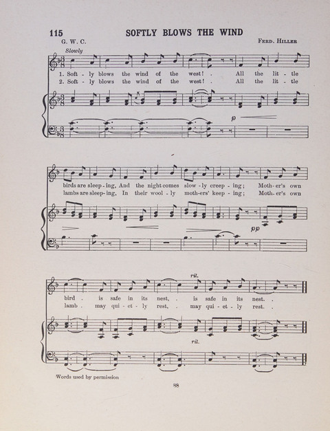 Song and Play for Children: for Sunday and weekday use page 88