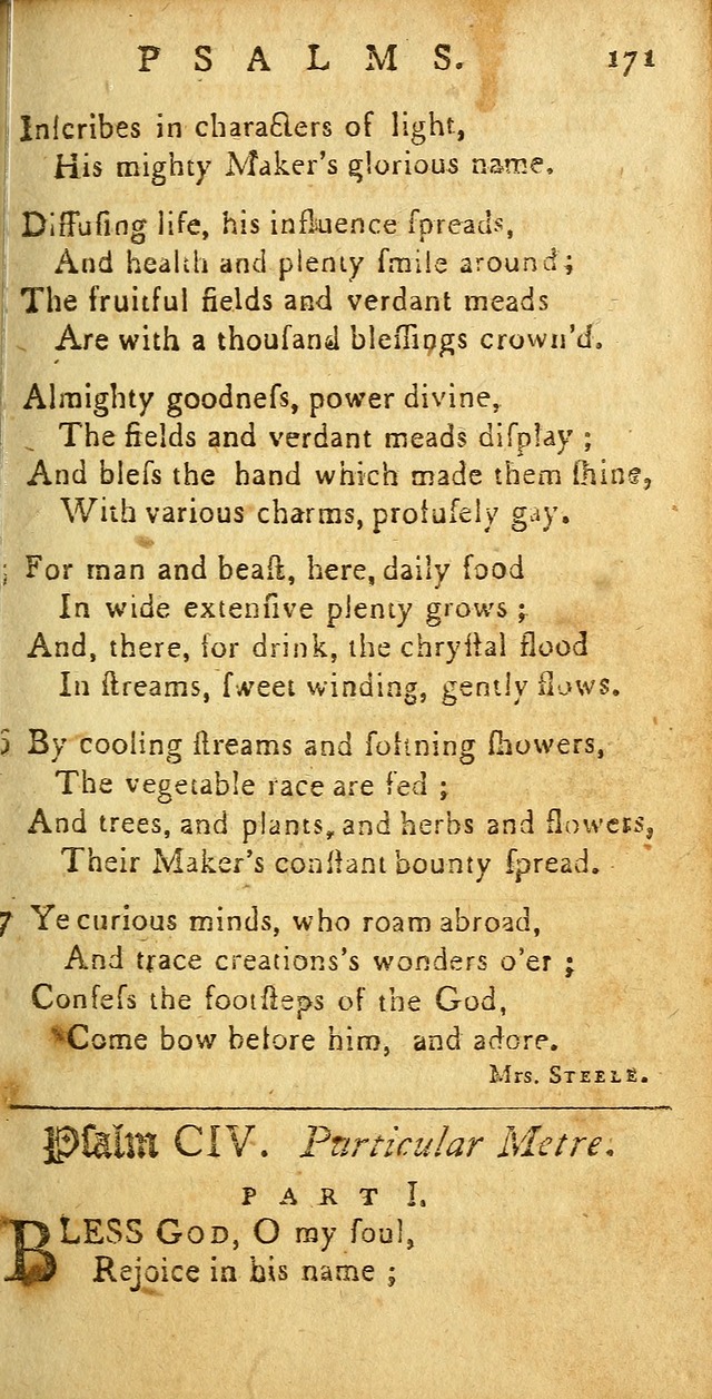 Sacred Poetry: consisting of psalms and hymns, adapted to Christian devotion, in public and private, selected from the best authors, with variations and additions page 175
