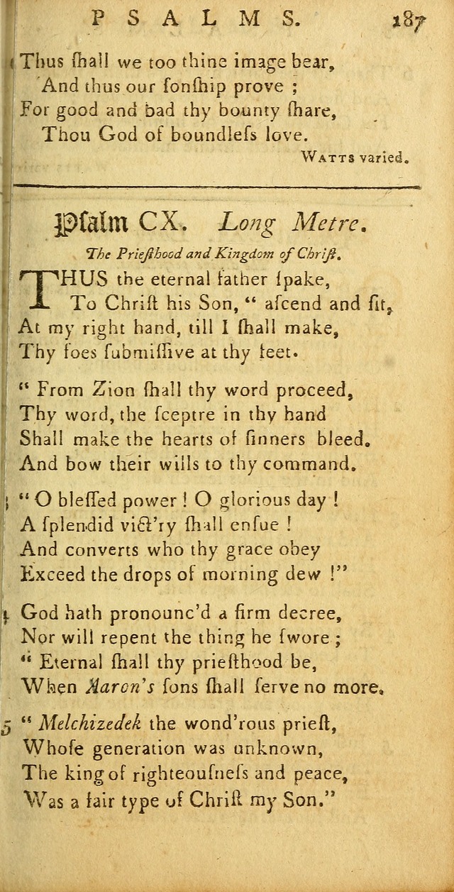 Sacred Poetry: Consisting of Psalms and Hymns, Adapted to Christian        Devotion, in Public and Private. 2nd ed. page 191