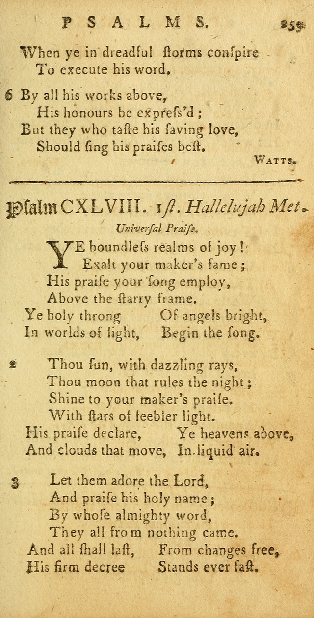 Sacred Poetry: Consisting of Psalms and Hymns, Adapted to Christian        Devotion, in Public and Private. 2nd ed. page 263