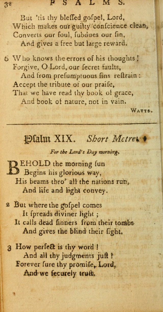 Sacred Poetry: Consisting of Psalms and Hymns, Adapted to Christian        Devotion, in Public and Private. 2nd ed. page 32