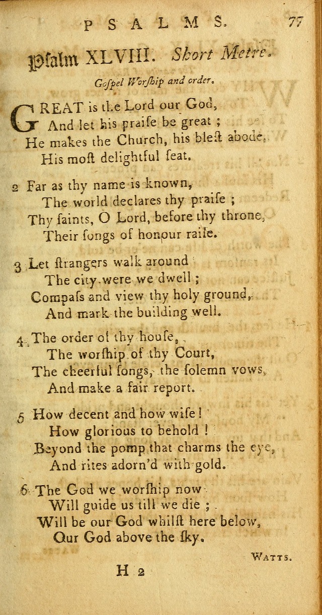Sacred Poetry: Consisting of Psalms and Hymns, Adapted to Christian        Devotion, in Public and Private. 2nd ed. page 79
