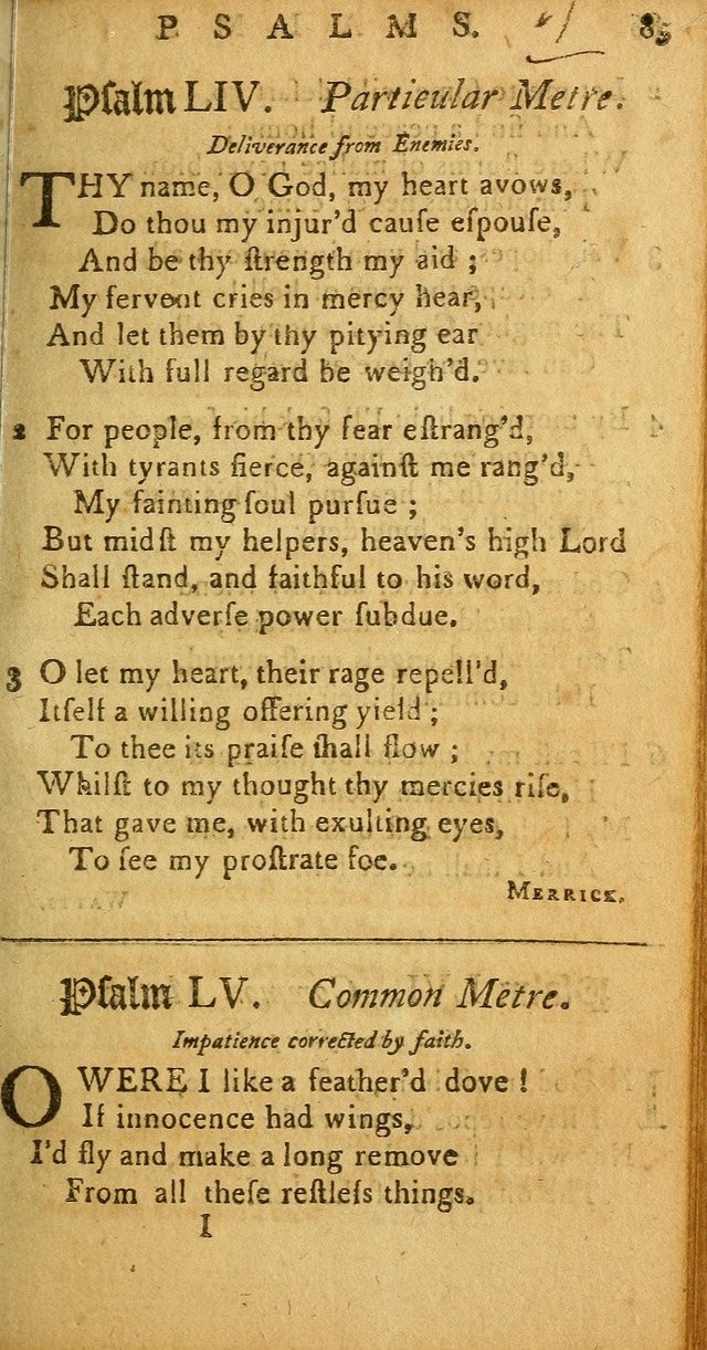 Sacred Poetry: Consisting of Psalms and Hymns, Adapted to Christian        Devotion, in Public and Private. 2nd ed. page 87