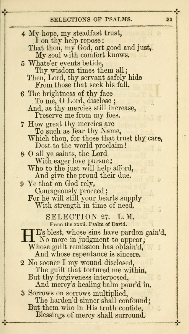 Selections from the Psalms of David in Metre: with hymns suited to the feasts and fasts of the church, and other occasions of public worship page 23