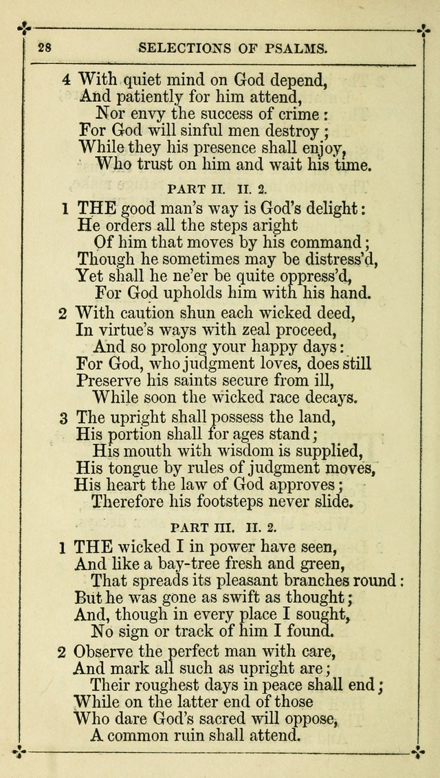 Selections from the Psalms of David in Metre: with hymns suited to the feasts and fasts of the church, and other occasions of public worship page 28