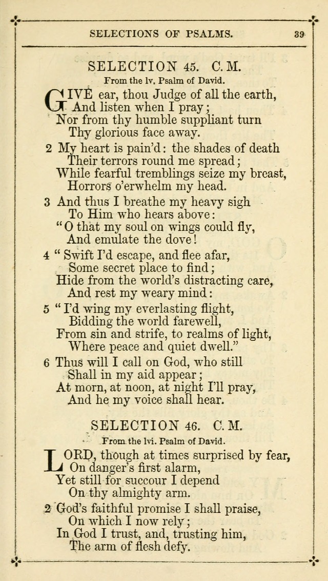Selections from the Psalms of David in Metre: with hymns suited to the feasts and fasts of the church, and other occasions of public worship page 39