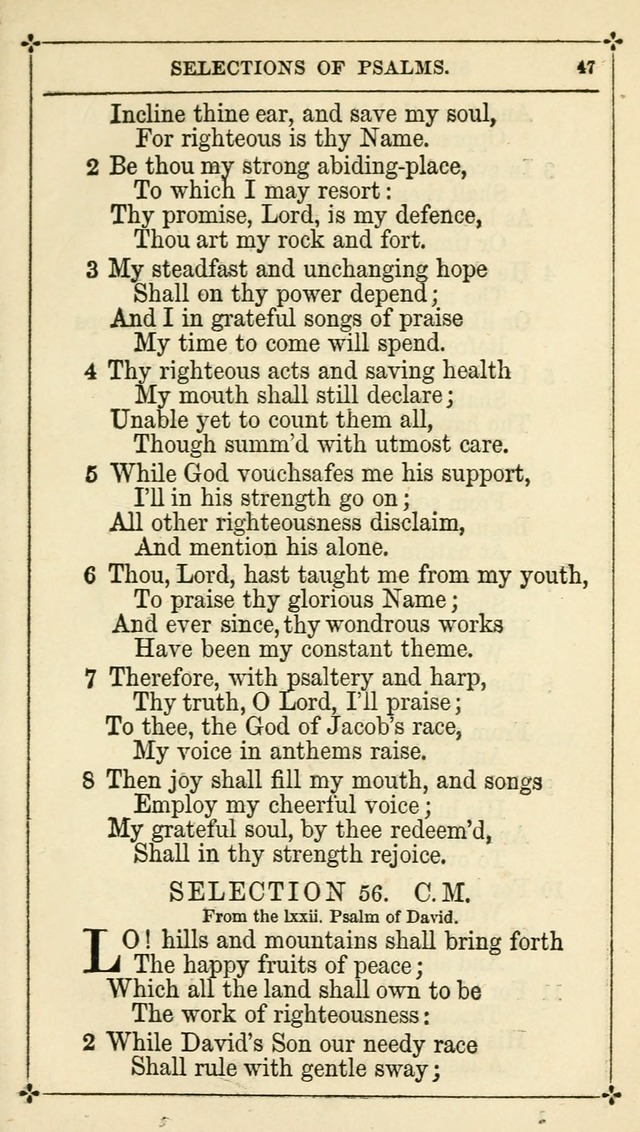 Selections from the Psalms of David in Metre: with hymns suited to the feasts and fasts of the church, and other occasions of public worship page 47