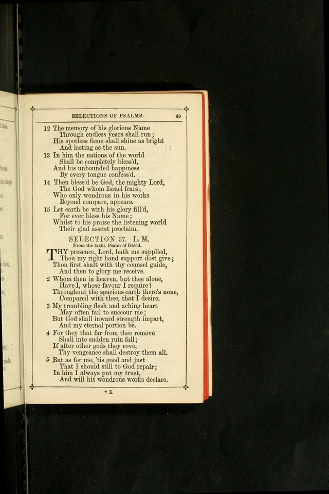 Selections from the Psalms of David in Metre: with hymns suited to the feasts and fasts of the church, and other occasions of public worship page 49