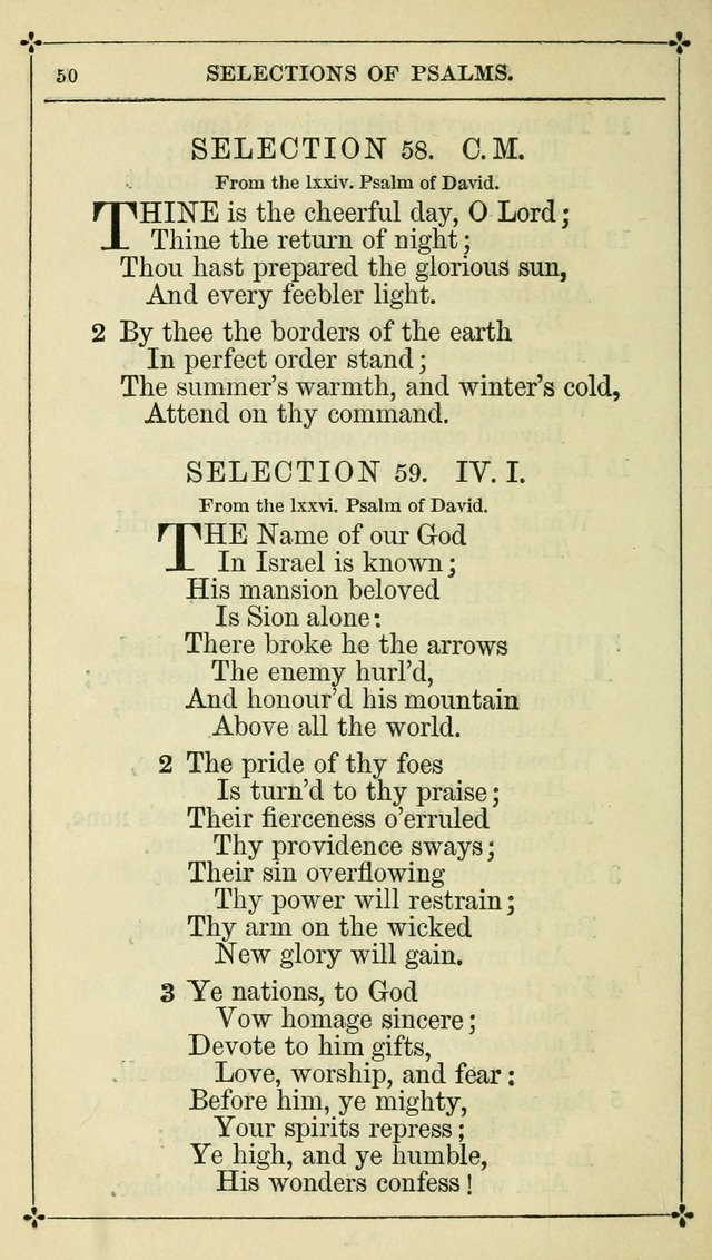 Selections from the Psalms of David in Metre: with hymns suited to the feasts and fasts of the church, and other occasions of public worship page 52