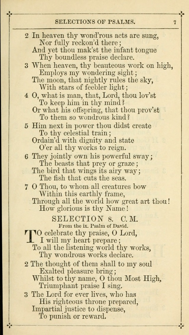 Selections from the Psalms of David in Metre: with hymns suited to the feasts and fasts of the church, and other occasions of public worship page 7