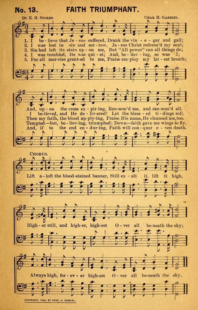 Songs of the Pentecost for the Forward Gospel Movement page 13