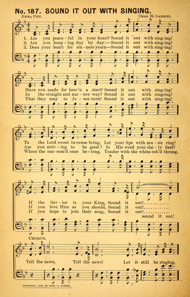 Songs of the Pentecost for the Forward Gospel Movement page 186