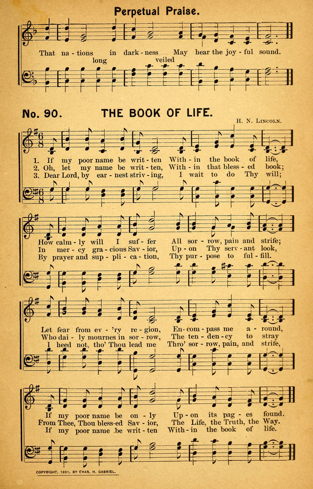 Songs of the Pentecost for the Forward Gospel Movement page 89