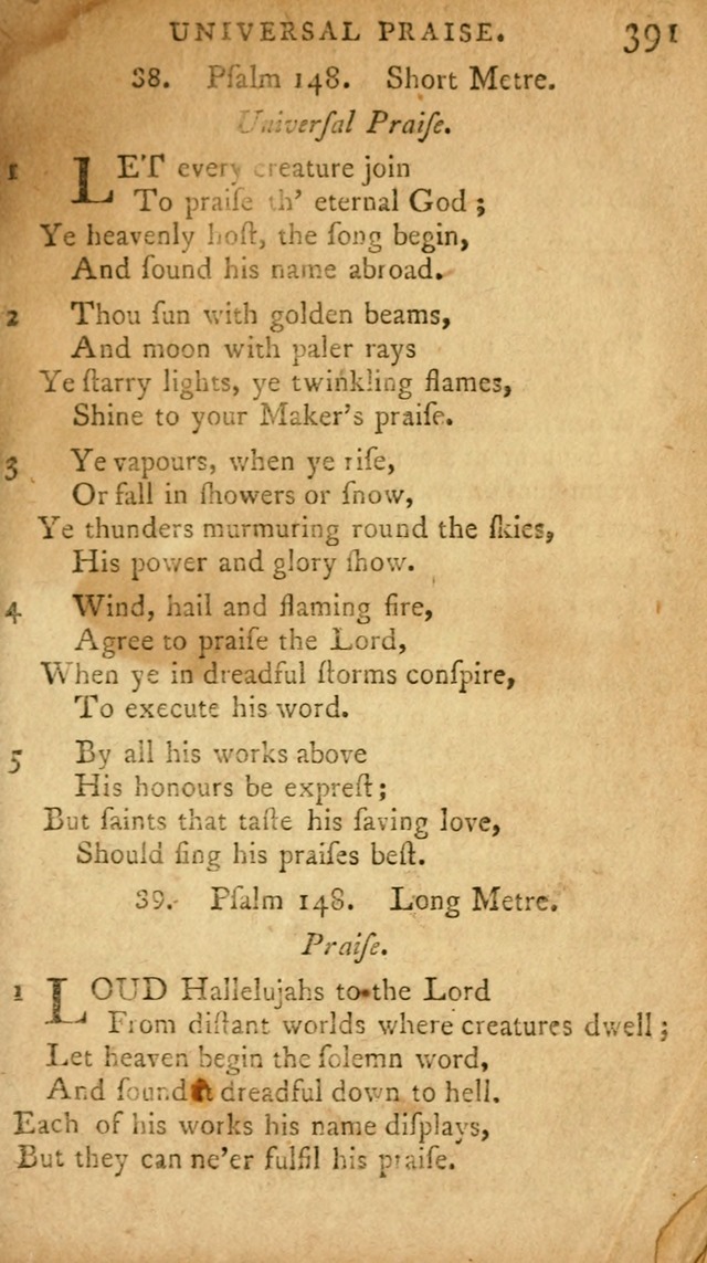 A Selection of Psalms and Hymns: done under appointment of the Philadelphian Association (2nd ed) page 409