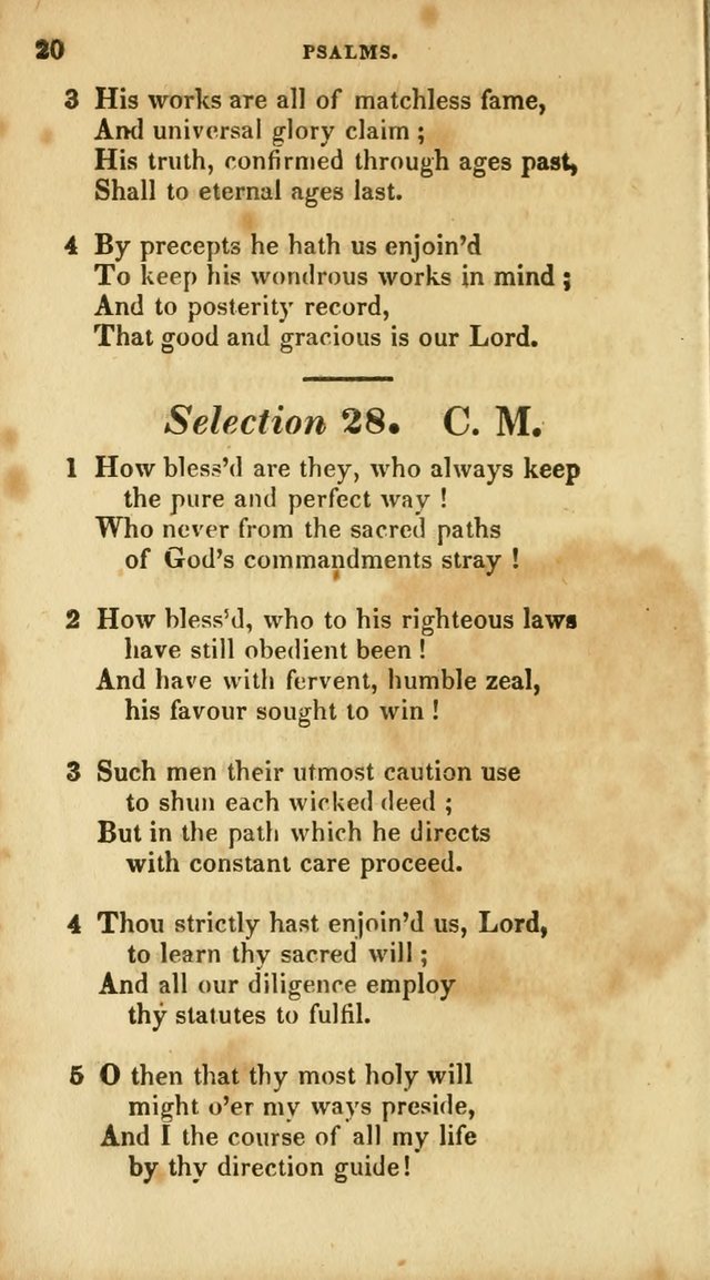 A Selection of Psalms and Hymns, for the use of Sunday Schools page 20
