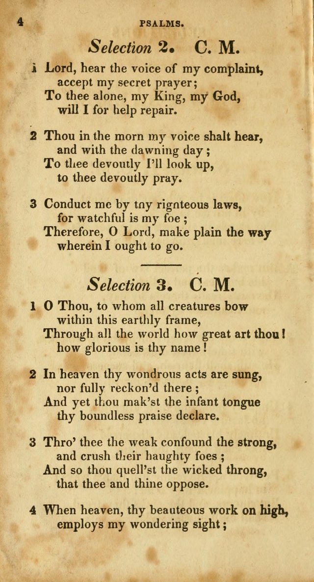 A Selection of Psalms and Hymns, for the use of Sunday Schools page 4