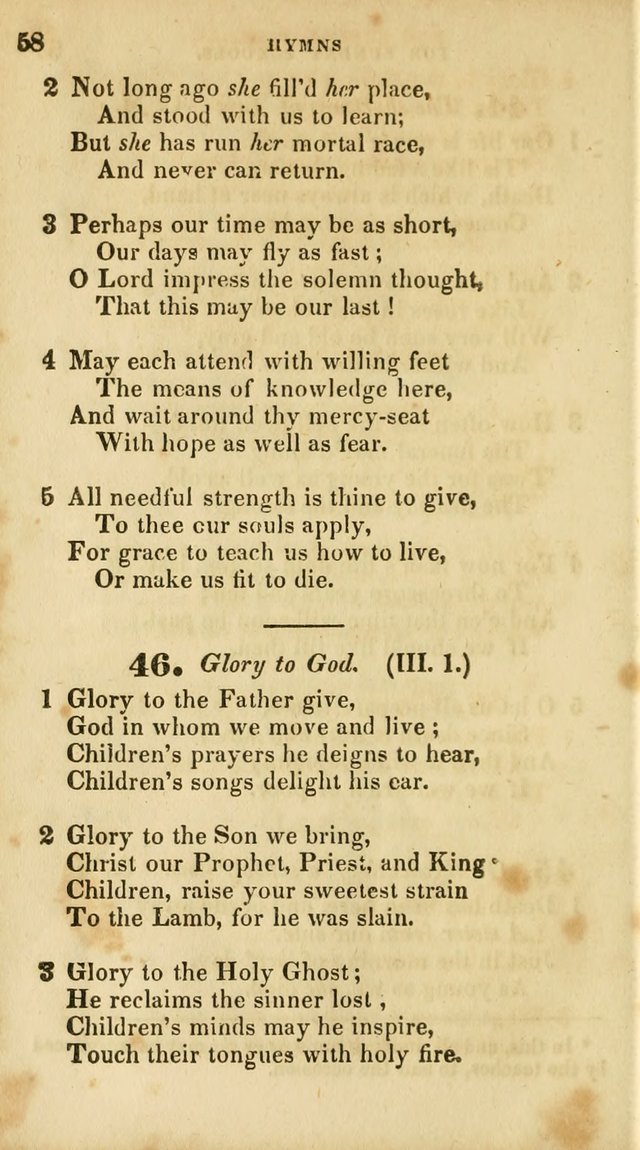 A Selection of Psalms and Hymns, for the use of Sunday Schools page 60