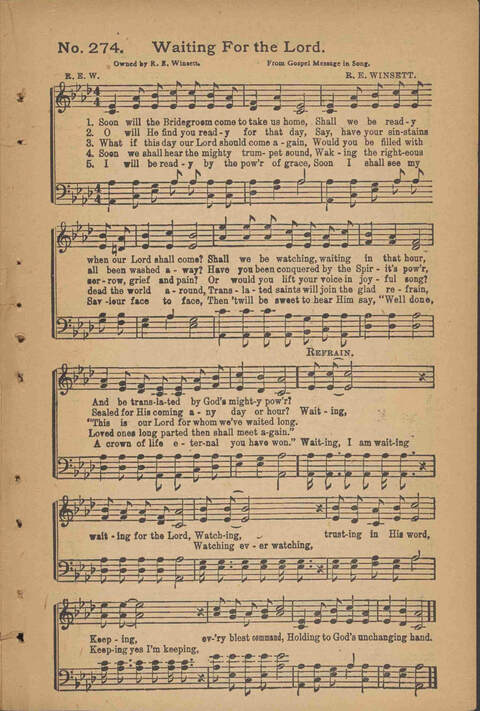 Songs of Pentecostal Power, Complete page 212
