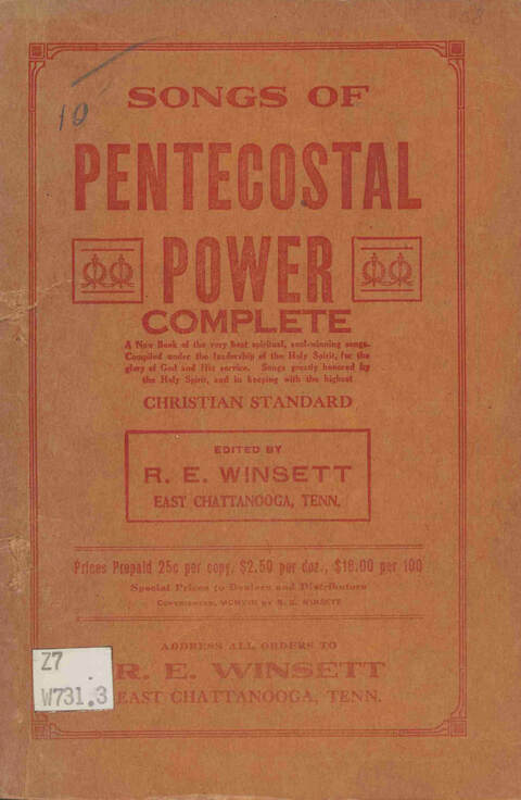 Songs of Pentecostal Power, Complete page cover
