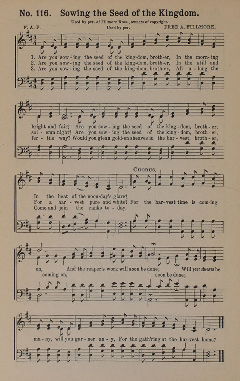 Sacred Praise: for Use in Gospel Meetings, Evangelistic Services ... page 116