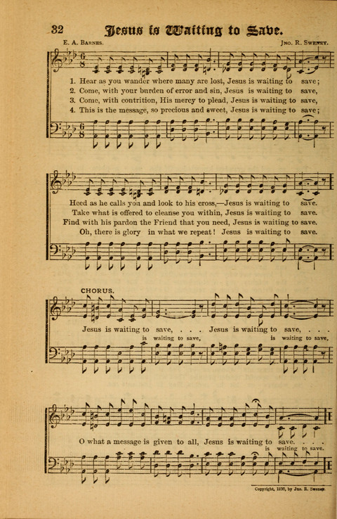 Sunlit Songs: for use in meetings for Christian worship or work page 32