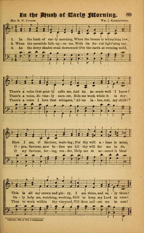Sunlit Songs: for use in meetings for Christian worship or work page 89