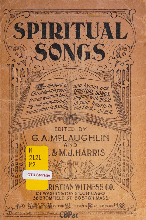 Spiritual Songs page cover