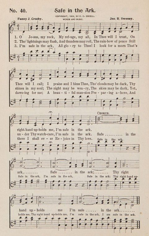 Service in Song: The cream of all the best songs, of all the best writers, together with Orders of Service for the Sunday School page 40